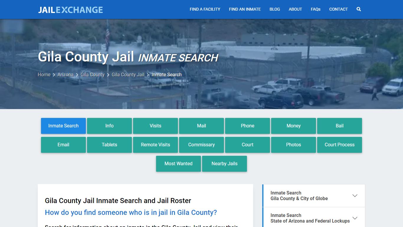 Inmate Search: Roster & Mugshots - Gila County Jail, AZ